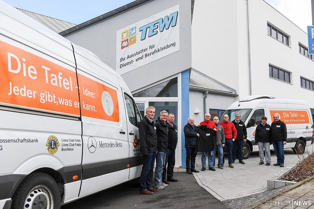 Tewi Sponsert Fur Die Fuldaer Tafel Wetterfeste Kleidung An