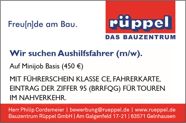 Aushilfsfahrer