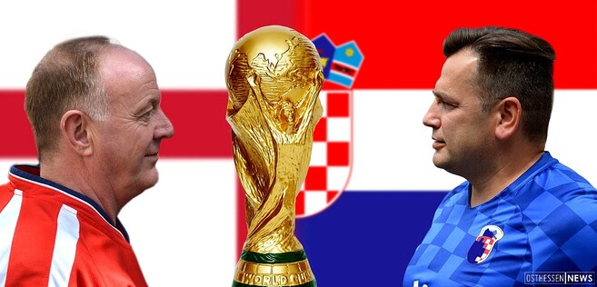 Rod Williams (l.) und Romeo Andrijasevic haben den WM-Pokal im Blick. Wer darf um ihn spielen? Williams' Engländer oder Andrijasevic' Kroaten?