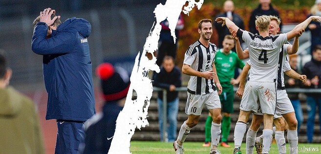 Für den Hünfelder SV (l. im Bild Trainer Dominik Weber) könnte es an diesem Wochenende eine Etage runter gehen. Die SG Ehrenberg hingegen könnte das Ticket für die Relegation buchen