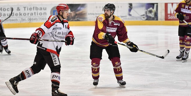 Michal Zizka (r.) und die Luchse Lauterbach unterlagen deutlich in Neuwied.