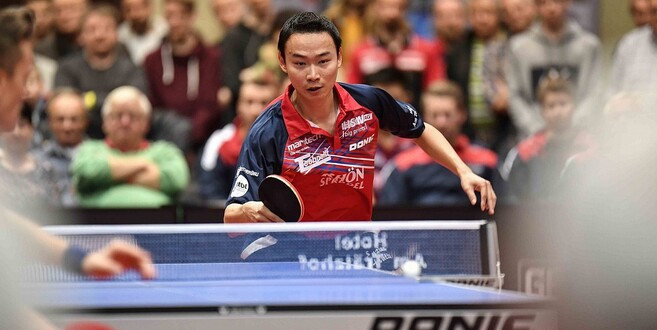 Letzter Auftritt von Wang Xi für Maberzell: der TTC gastiert am Sonntag in Ochsenhausen.