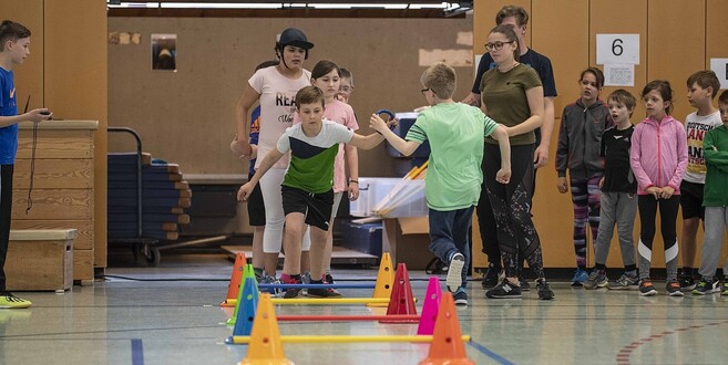 Beim inklusiven Sportfest der Schulen für geistige Entwicklung der Region Fulda stand das gemeinsame Miteinander im Vordergrund