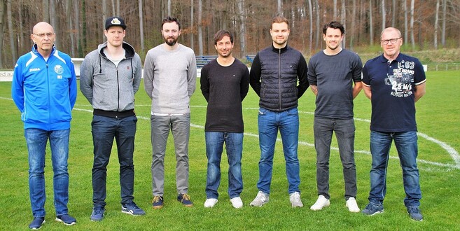 Der neu gewählte Vorstand des SVK (v.l.): Michael Tillmann, Christian Merten, Alexander Thonert, Moritz Kessler, Marco Vogel, Marco Hahn und Bernd Kuhn