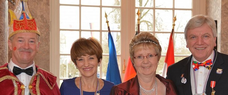 Prinz Waldi der 55. und Prinzessin Petra das närrische Silberpaar im Jubiläumsjahr des KGV Hauswurz