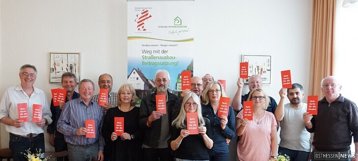 Kreistreffen der hiesigen Bürgerinitiativen zur Abschaffung der Straßenausbaubeiträge in Bad Hersfeld.