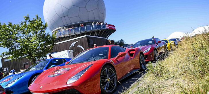 Im vergangene Jahr machte der Ferrari-Tross auf der Wasserkuppe Boxenstop