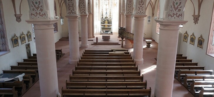 Bald können wieder Gottesdienste in der frisch renovierten Kirche zu Bischofsheim gehalten werden