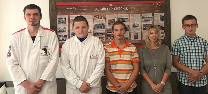 André Budesheim (Produktionsleiter), Cedrik Hölzer, Romeo Sancho Gonzalez, Sabine Schrimpf-Möller (Ltg. Personalentwicklung), Daniel Schulz