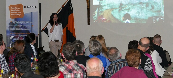Verbandsreferentin Melanie Möller berichtete von ihrer Projektreise nach Brasilien mit einer Delegation des Bistums Fulda.