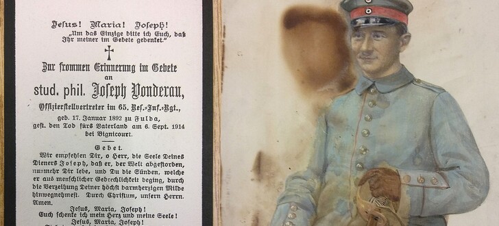 Joseph Vonderau fiel nur sechs Wochen nach Kriegsausbruch. Echoes of Wartime thematisiert auch die Geschichte seiner Familie.