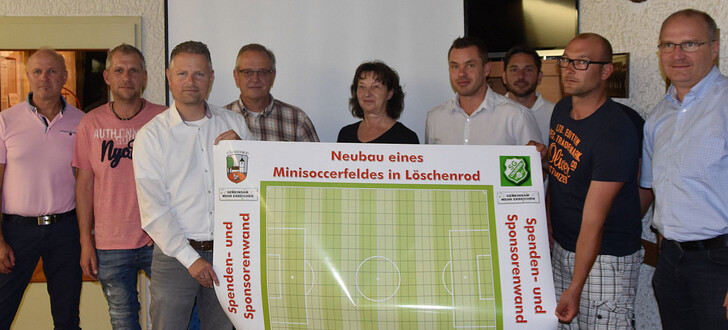 Bei der Ortbeiratssitzung gab es den Beschluss für das Mini-Soccerfeld in Löschenrod