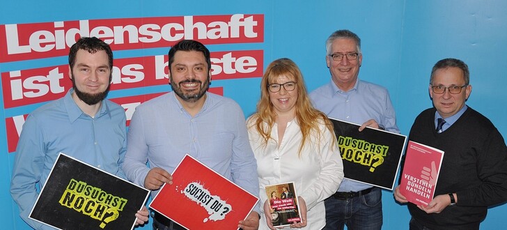 Von links nach rechts, Tim Gerhardt, Rakan Kirakosian, Tanja Schaeckenbach-Koch, Michael Wittich und Geschäftsführer Lorenz freuen sich auf zahlreiche Interessenten
