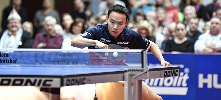 Empfangen Serienmeister Borussia Düsseldorf: Wang Xi und der TTC Fulda-Maberzell.