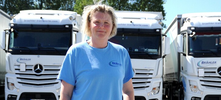 Heike Bosold fährt Leidenschaftlich gerne Sattelschlepper