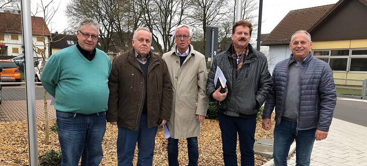 Von links nach rechts: Dieter Boss, Dr. Hans Heuser, Ulrich Künz, Volker Orth, Gerhard Immel