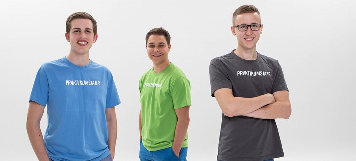 Sind für den Gründerpreis nominiert: (v.l.) Jan Herold Müller (18), Malte Bürger (20), Johannes Feik (19)