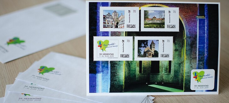 Eine schöne Erinnerung an den Bad Hersfelder Hessentag: die Sondermarken mit Motiven aus der Stadt.