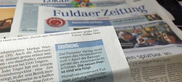 Ab 1. April Um 12,9 % Teurer - "Der Mindestlohn Ist Schuld" - FULDA ...