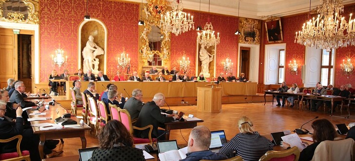 Die Stadtverordnetenversammlung am Montagabend im Fürstensaal des Stadtschlosses in Fulda