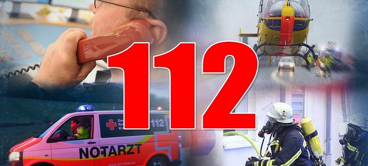 Ob Telefonseelsorge, Zimmerbrand, Verkehrsunfall oder Brandmeldeanlage - im Notfall immer die 112 wählen