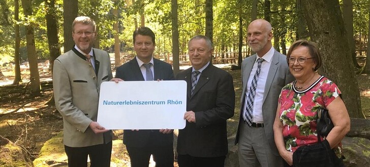 (v.l.): Umweltminister Dr. Marcel Huber, MdL Sandro Kirchner, Landrat Thomas Bold, Oberbürgermeister Kay Blankenburg, Bezirks- und Kreisrätin Karin Renner